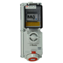 Switched Interlocked RCD Protected Socket 16A 400V 4P IP67 A Type