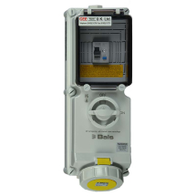 Switched Interlocked RCD Protected Socket 16A 110V 3P IP67 A Type