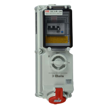 Switched Interlocked RCD Protected Socket 32A 400V 4P IP44 A Type