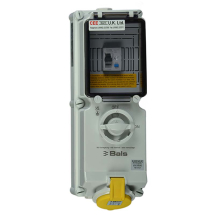 Switched Interlocked RCD Protected Socket 16A 110V 3P IP44 A Type Switched Interlocked RCD Protected Socket 16A 110V 3P IP44 A Type
