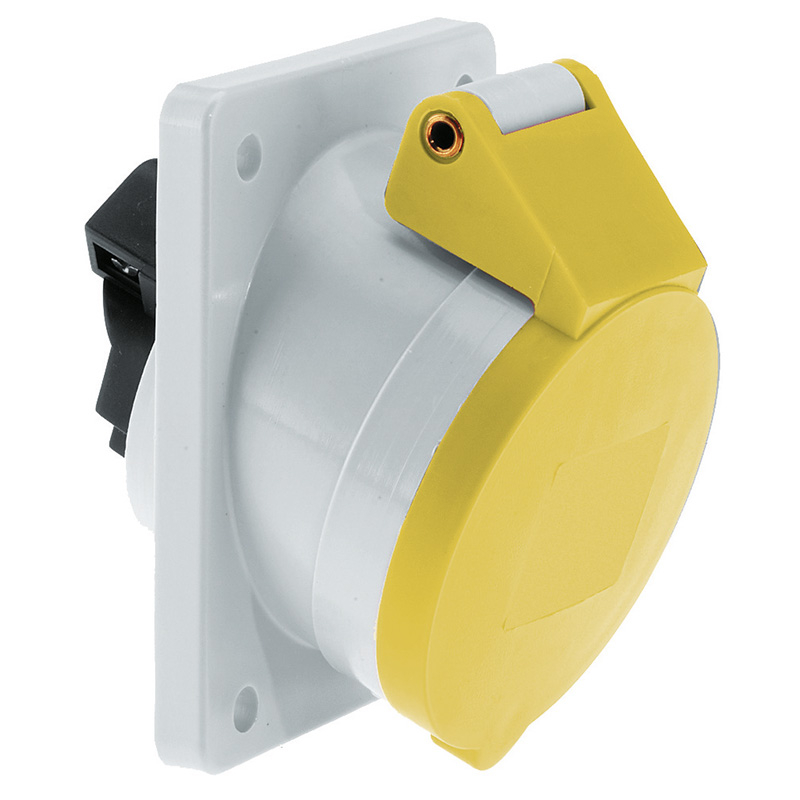 IP44 & IP67 panel mounting socket outlets (angled) -32A 110V 5P IP44 ...