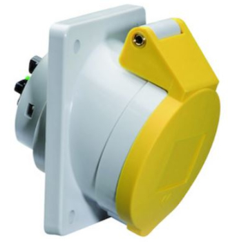 Panel Mounting Socket 16A 110V 3P IP44 Panel Mounting Socket 16A 110V 3P IP44