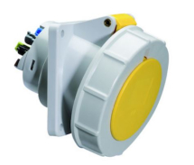 Panel Mounting Socket 16A 110V 3P IP67 Panel Mounting Socket 16A 110V 3P IP67