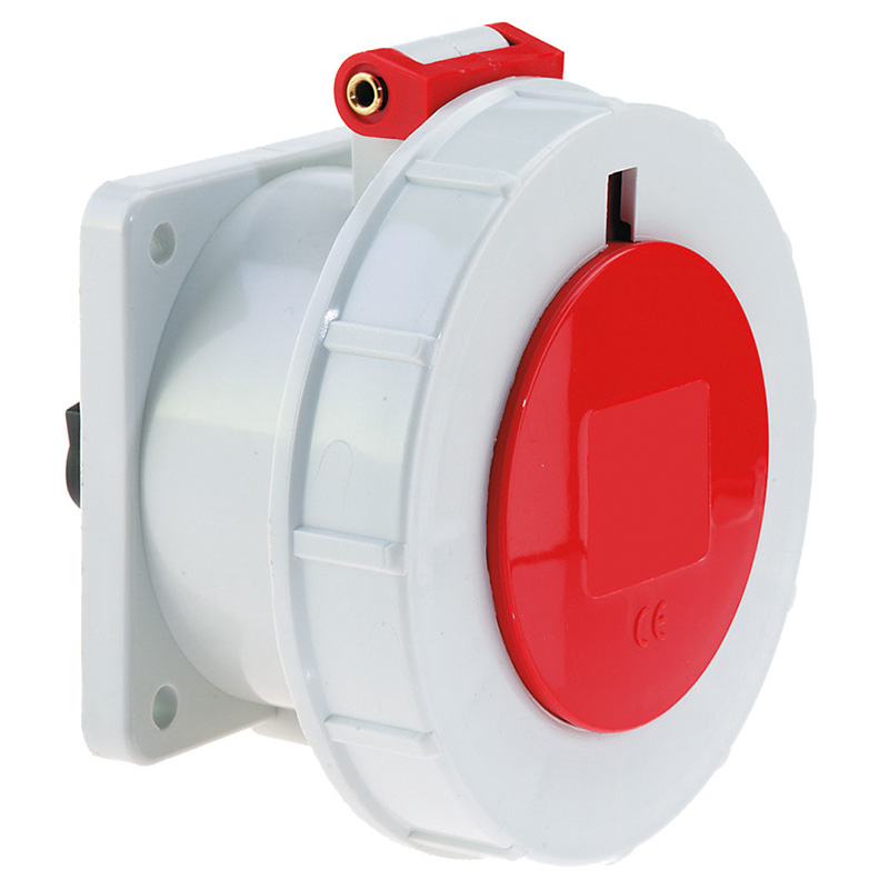 IP44 & IP67 panel mounting socket outlets (straight) -32A 440V 4P IP67 ...