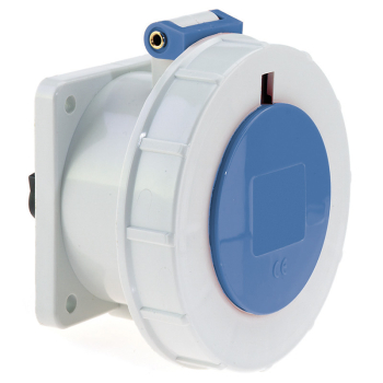 IP44 & IP67 panel mounting socket outlets (straight) -32A 230V 3P IP67 ...