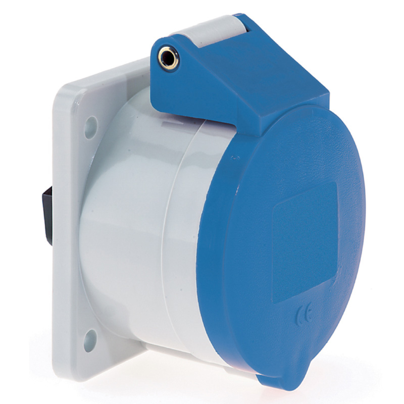 IP44 & IP67 panel mounting socket outlets (straight) -16A 230V 4P IP44 ...