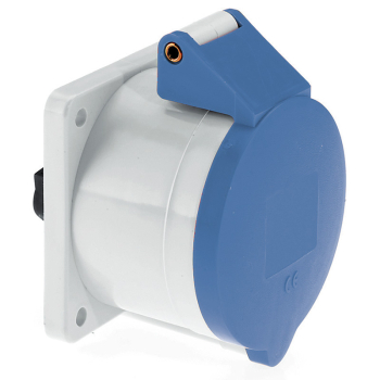 IP44 & IP67 panel mounting socket outlets (straight) -16A 230V 7P IP44 ...