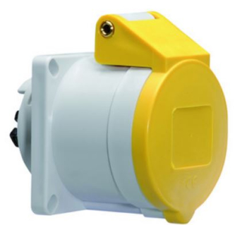 IP44 & IP67 panel mounting socket outlets (straight) -16A 110V 5P IP44 ...