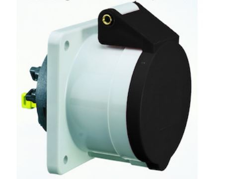 IP44 & IP67 panel mounting socket outlets (straight) -16A 500V 4P IP44 ...