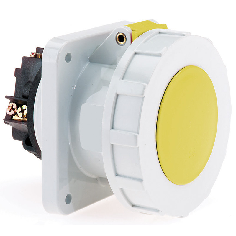 Panel Mounting Socket Outlets (Straight)63A 110V 3P P/SKT IP67 STR ...