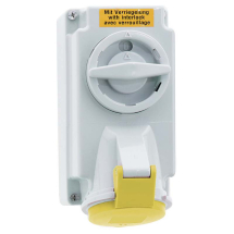 Switched Interlocked Socket 16A 110V 3P IP44 Switched Interlocked Socket 16A 110V 3P IP44