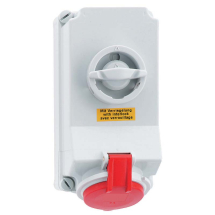 Switched Interlocked Socket 32A 400V 5P IP44 Switched Interlocked Socket 32A 400V 5P IP44