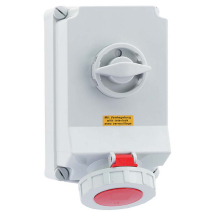 Switched Interlocked Socket 63A 400V 4P IP67