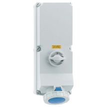 Switched Interlocked Socket 125A 230V 3P IP67