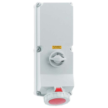 Switched Interlocked Socket 125A 400V 4P IP67