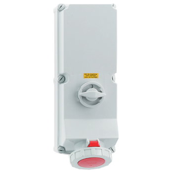 Switched Interlocked Socket 125A 400V 5P IP67