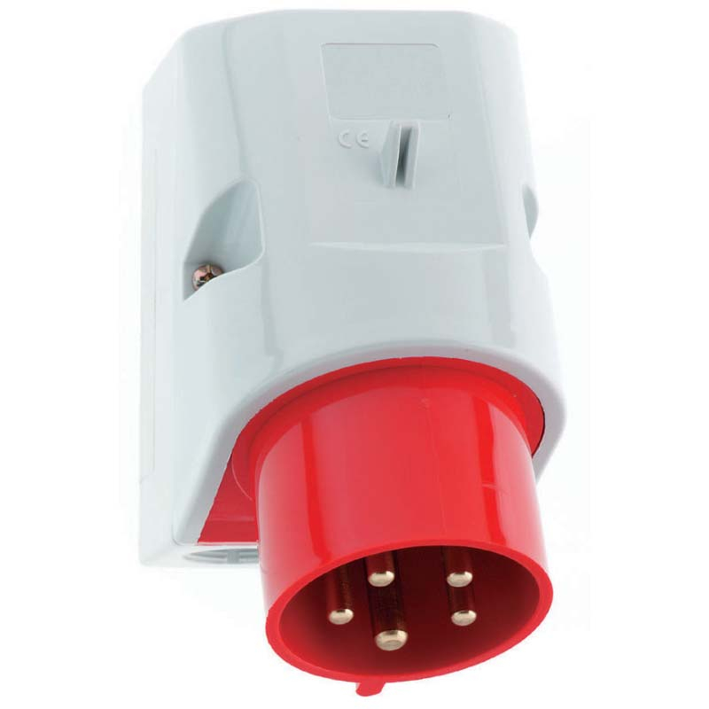 Appliance Inlet Socket IP44 & IP46 surface mounting appliance inlets -32A 400V 5P IP44 SURFACE ...