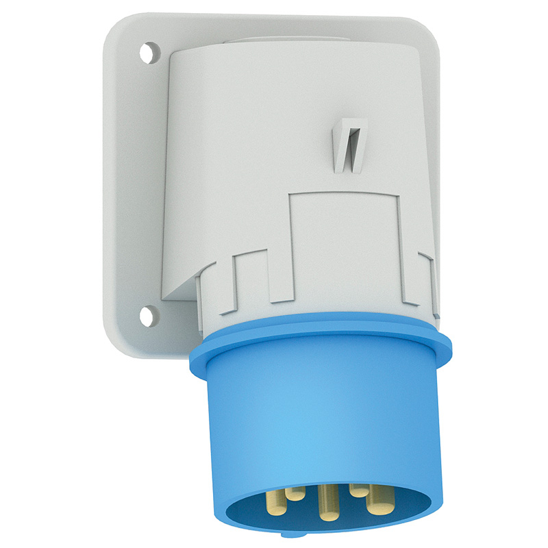 Appliance Inlet Socket IP44 & IP67 panel mounting appliance inlets -16A 230V 5P IP44 PANEL ...