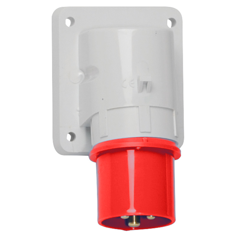Appliance Inlet Socket IP44 & IP67 panel mounting appliance inlets -16A 400V 3P IP44 PANEL ...