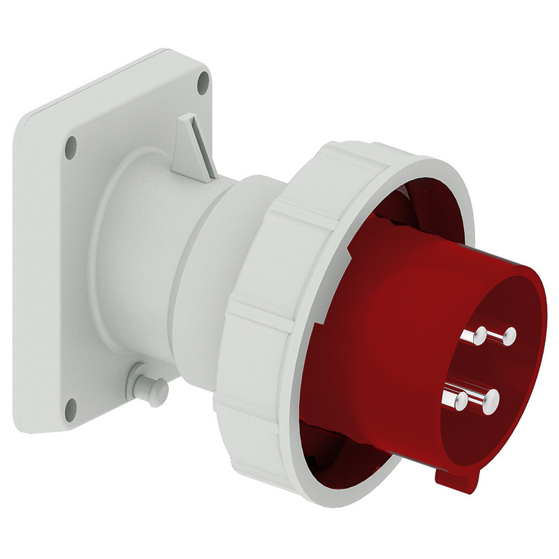 Appliance Inlet Socket IP44 & IP67 panel mounting appliance inlets (angled) -32A 400V 4P IP67 ...