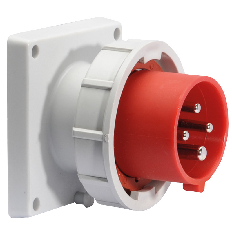 IP44 & IP67 panel mounting appliance inlets (straight) -32A 400V 4P ...