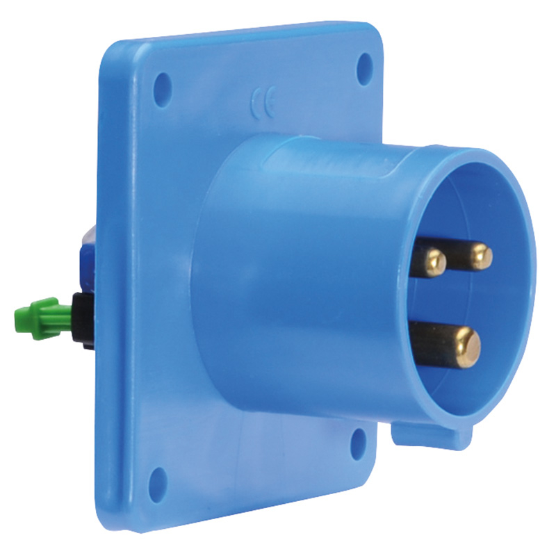 Shipping Container Panel Mount Inlet IP44 & IP67 panel mounting appliance inlets (straight) -16A 230V 3P ...