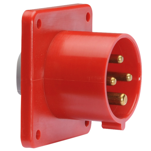 Shipping Container Panel Mount Inlet IP44 & IP67 panel mounting appliance inlets (straight) -16A 400V 4P ...