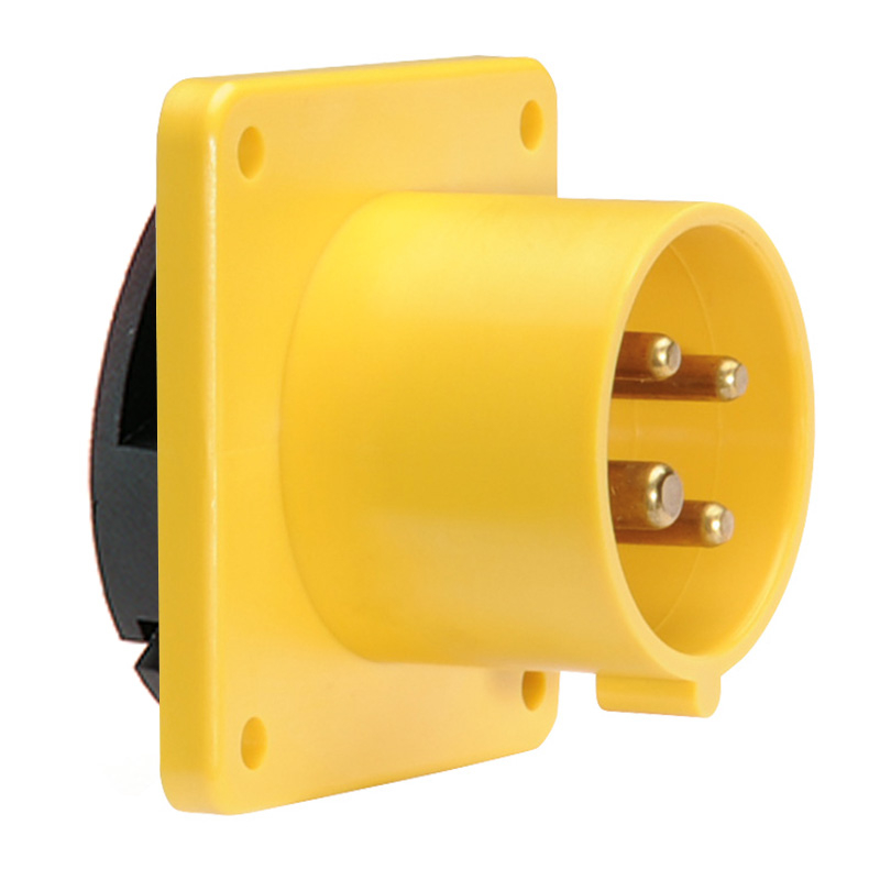 IP44 & IP67 panel mounting appliance inlets (straight) -16A 110V 4P ...
