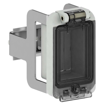 2 MOD Window With Din Rail With Blanking Strip 2 MOD Window With Din Rail With Blanking Strip