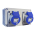 Socket on Backbox 2 Gang 16A 230V 3P IP44 Socket on Backbox 2 Gang 16A 230V 3P IP44