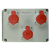 Socket on Backbox 3 Gang 32A 400V 5P IP44 Socket on Backbox 3 Gang 32A 400V 5P IP44