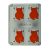 Socket on Backbox 4 Gang 16A 400V 5P IP44 Socket on Backbox 4 Gang 16A 400V 5P IP44