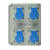 Socket on Backbox 4 Gang 32A 230V 3P IP44 Socket on Backbox 4 Gang 32A 230V 3P IP44