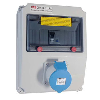 Surface Mounting Socket Outlet RCD Protected 32A 230V 3P IP44 A Type Surface Mounting Socket Outlet RCD Protected 32A 230V 3P IP44 A Type