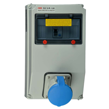 Surface Mounting Socket Outlet RCD Protected 63A 230V 3P IP44 A Type Surface Mounting Socket Outlet RCD Protected 63A 230V 3P IP44 A Type