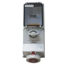 Switched Interlocked RCD Protected Socket 63A 400V 5P IP67