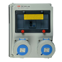 Surface Mounting RCD Protected Multi-Socket Outlet 16A 230V 3P IP67 A Type Surface Mounting RCD Protected Multi-Socket Outlet 16A 230V 3P IP67 A Type