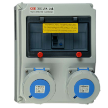 Surface Mounting RCD Protected Multi-Socket Outlet 32A 230V 3P IP67 A Type Surface Mounting RCD Protected Multi-Socket Outlet 32A 230V 3P IP67 A Type