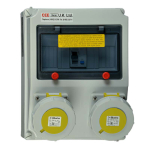 Surface Mounting RCD Protected Multi-Socket Outlet 32A 110V 3P IP67 A Type Surface Mounting RCD Protected Multi-Socket Outlet 32A 110V 3P IP67 A Type