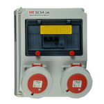 Surface Mounting RCD Protected Multi-Socket Outlet 16A 400V 5P IP67 A Type Surface Mounting RCD Protected Multi-Socket Outlet 16A 400V 5P IP67 A Type