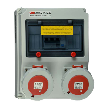 Surface Mounting RCD Protected Multi-Socket Outlet 32A 400V 5P IP67 A Type Surface Mounting RCD Protected Multi-Socket Outlet 32A 400V 5P IP67 A Type