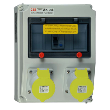 Surface Mounting RCD Protected Multi-Socket Outlet 32A 110V 3P IP44 A Type Surface Mounting RCD Protected Multi-Socket Outlet 32A 110V 3P IP44 A Type