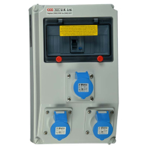 Surface Mounting RCD Protected Multi-Socket Outlet 16A 230V 3P IP44 A Type Surface Mounting RCD Protected Multi-Socket Outlet 16A 230V 3P IP44 A Type