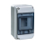IP65 Distribution Box, 4 MOD, Grey Transparent Door, E+N Bars IP65 Distribution Box, 4 MOD, Grey Transparent Door, E+N Bars