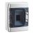 IP65 Distribution Box, 4 MOD, Grey Transparent Door, E+N Bars IP65 Distribution Box, 4 MOD, Grey Transparent Door, E+N Bars