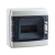 IP65 Distribution Box, 8 MOD, Grey Transparent Door, E+N Bars