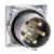 High-Current Panel Mounting Inlet 200A 400V 5P IP67 High-Current Panel Mounting Inlet 200A 400V 5P IP67