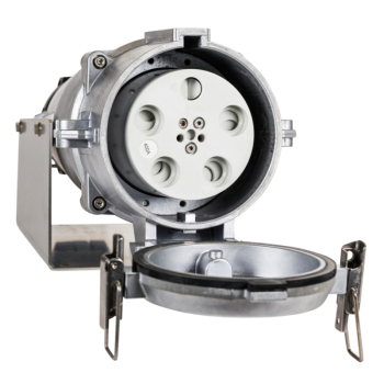 High-Current Surface Mounting Socket 250A 400V 5P IP67 High-Current Surface Mounting Socket 250A 400V 5P IP67