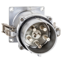High-Current Panel Mounting Inlet 400A 400V 5P IP67 High-Current Panel Mounting Inlet 400A 400V 5P IP67