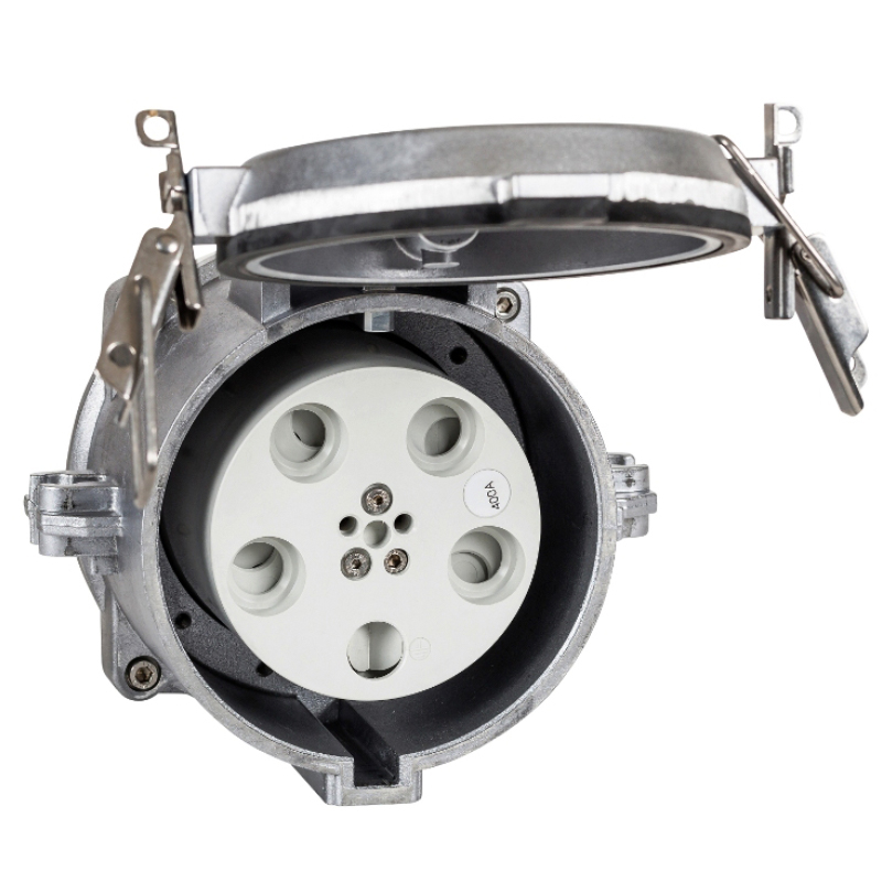 IP44 & IP67 panel mounting socket outlets (straight) -250A 400V 5P IP67 ...